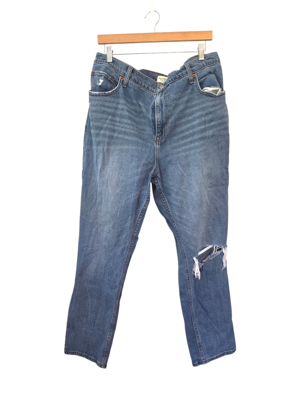 Abercrombie & Fitch The 90's Slim Straight Ultra High Rise Jeans Size 18